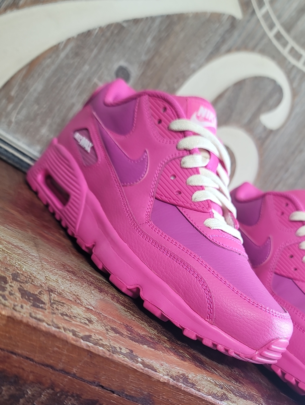 🔥 Nike Air Max 90 🔥 'Laser Fuchsia' Wmns 7.5. Like New, Fast Shipping - Picture 6 of 13